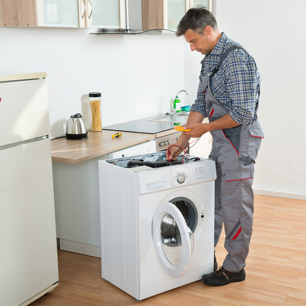 can you walk me through the steps of troubleshooting my washer issue in Rock Creek KS